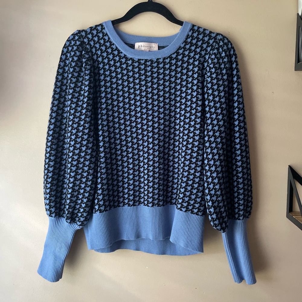 Philosophy Houndstooth Sweater Size Medium
